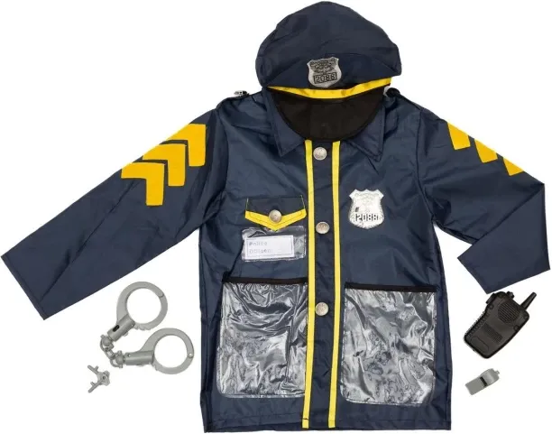 Lesheng Policeman-Police Officer Costume Set with Accessories - Deluxe Costume Wear