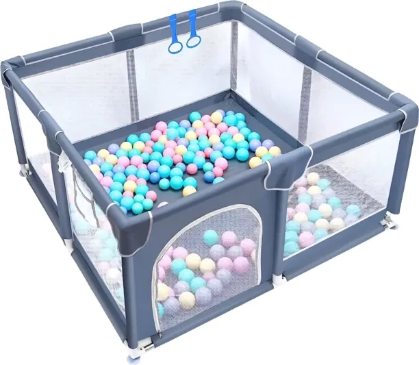 Generic 1.5 m x 1.8 m 50ball Non-Slide Base Baby Play Yard Playpen Cot