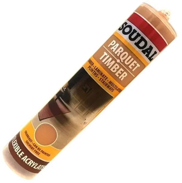 SOUDAL Parquet Timber Laminate Sealant Maple 310ml Cartridge Interior Paste Crack Filler