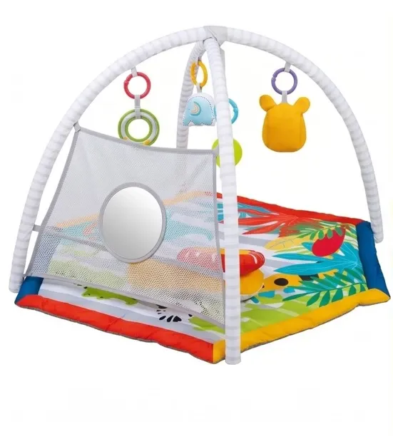 Konig 2 in 1 Baby Play mat and Ball Pit 6 to 36 Months poo bear Crib Toy and Play Gym