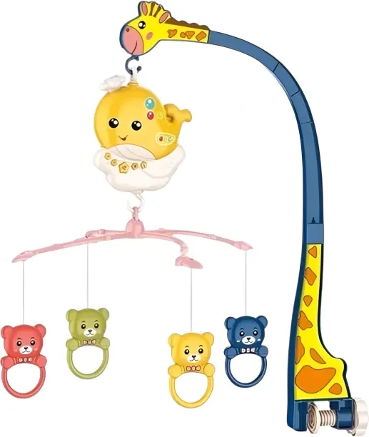 LXD Remote Control Baby Bedside Bell/Cot Mobile with Multiple Play Modes Bedside Bell Crib Toy and …