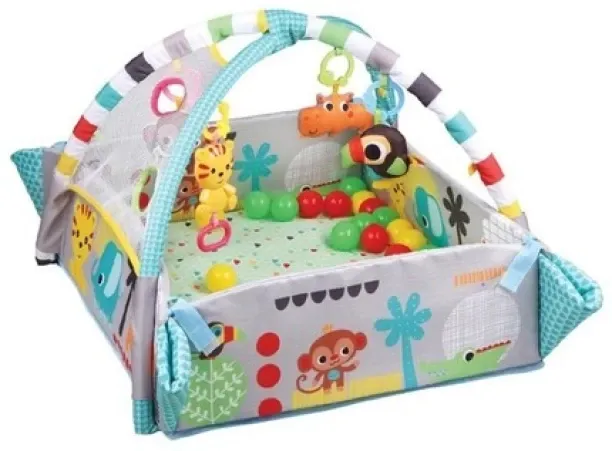 nosana 5 in 1 activity gym play mat and ball pit music Crib Toy and Play Gym