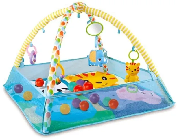 Teeto Toys Menggao - Baby Play Mat - Activity Gym & Ball Pit - Toys for Babies - Blue Baby Mat Crib…