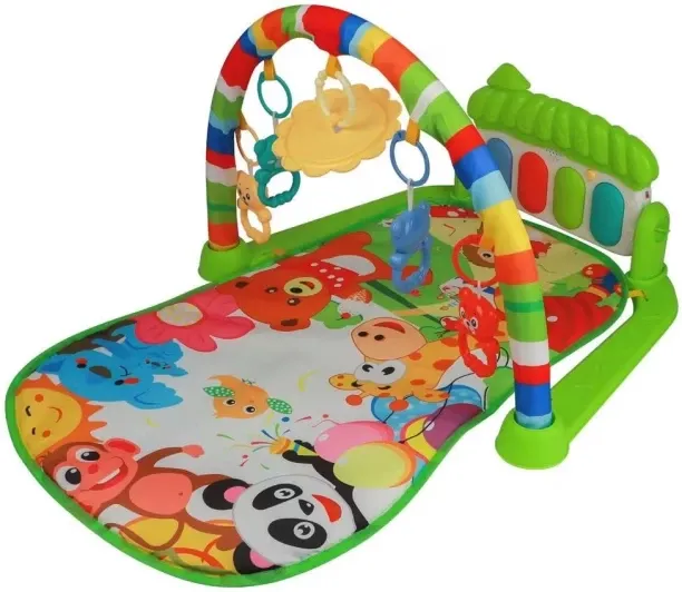 MHC Baby Play Gym Piano Fitness Rack Mat-Green NO Crib Toy and Play Gym