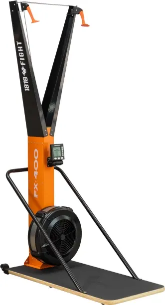 1818 Fight ​​FX-400 Ski Erg – Air Resistance Cardio Machine with LCD Console Cross Fit Trainer