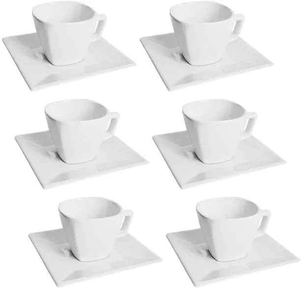 Cappuccino Cups Pack of 12 Ceramic