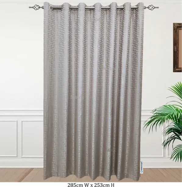 Matoc Designs Curtain - Labyrinth Stone - Eyelet 285cm W x 253cm H Room Darkening (285 cm x 253 cm)…