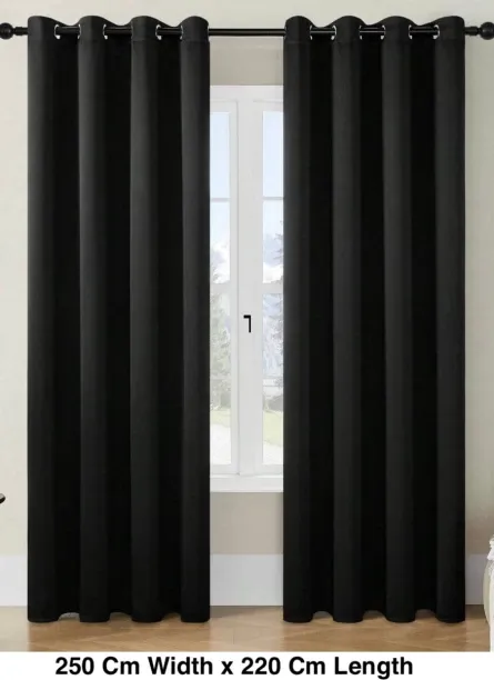 Curtains Gallore BLOCKOUT CURTAIN Room Darkening (250 cm x 220 cm) Polyester Curtain