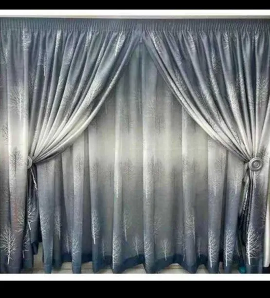 nature curtains modern curtains Room Darkening (500 cm x 500 cm) Blends Curtain