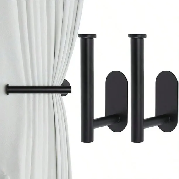 Premium E Black Tieback Hook (16 cm x 8 cm)