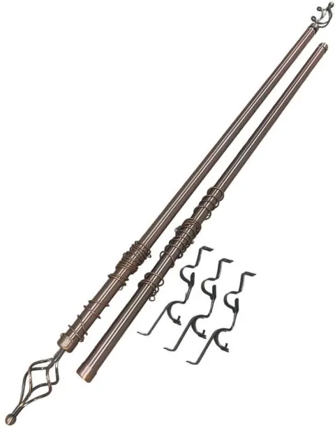 SMTE Gold Curtain Rods (300 cm x 4 cm)