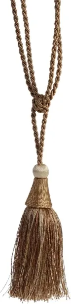Curtain Tieback Taupe Gold Curtain Hooks (10 cm x 10 cm)