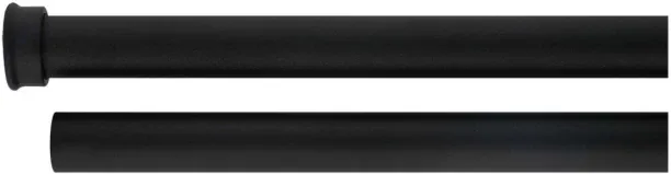 Finishing Touches Black Curtain Rods (315 cm x 7 cm)