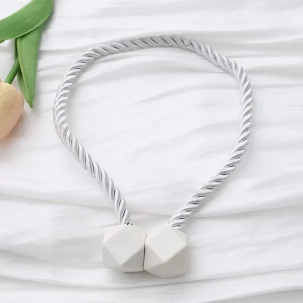 Bloo White Cord Pull (5 cm x 5 cm)