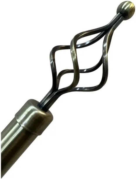 SMTE Black Curtain Rods (3 m x 3 cm)
