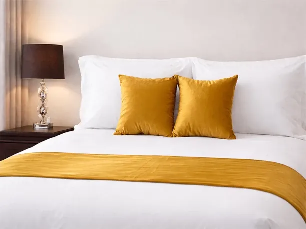Rey's Fine Linen (50 cm x 180 cm) Soft Touch Bed Runner – 200 GSM - Faux Suede (Throw)