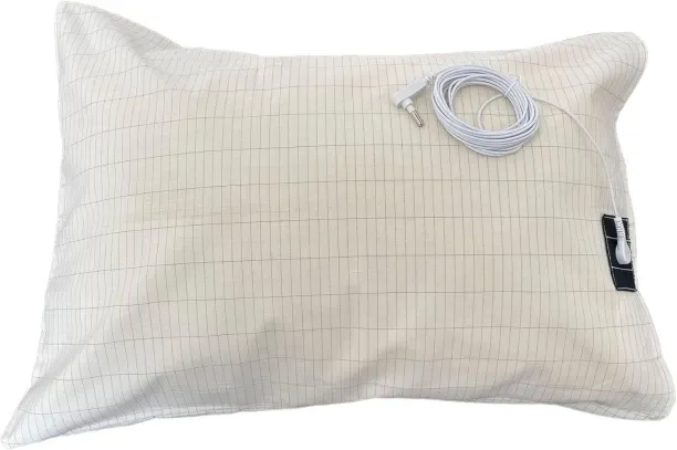 ONESTOGO Grounding Pillowcase Silver with Grounding Cord Native Cotton for Better Sleep Healthy Abs…