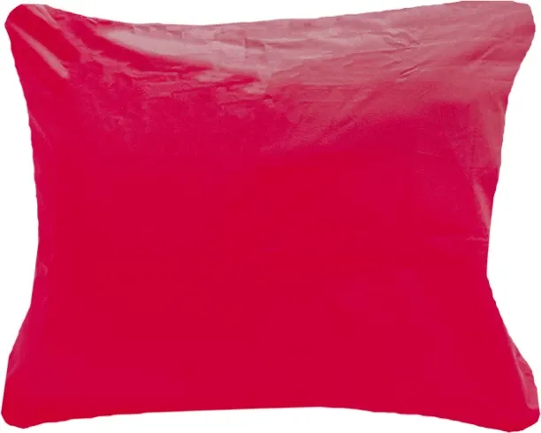 Simply Sleep Pillow Cover Set - True Red - 90GSM - Continental Plain Pillow Cases