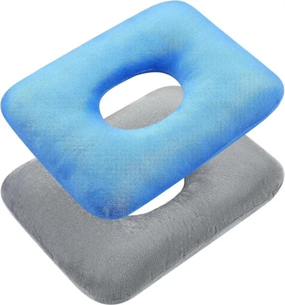 ONESTOGO 2 Pcs Sitting Donut Pillow for Tailbone Pain, Hemorrhoids, Bed Sores, Pregnancy, Pain Reli…