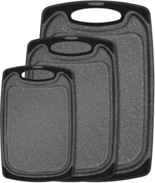 joburgdeals Chopping Board 3 Pack,Chopping Boards with Non-Slip Feet for Kitchens Plastic Cutting B…