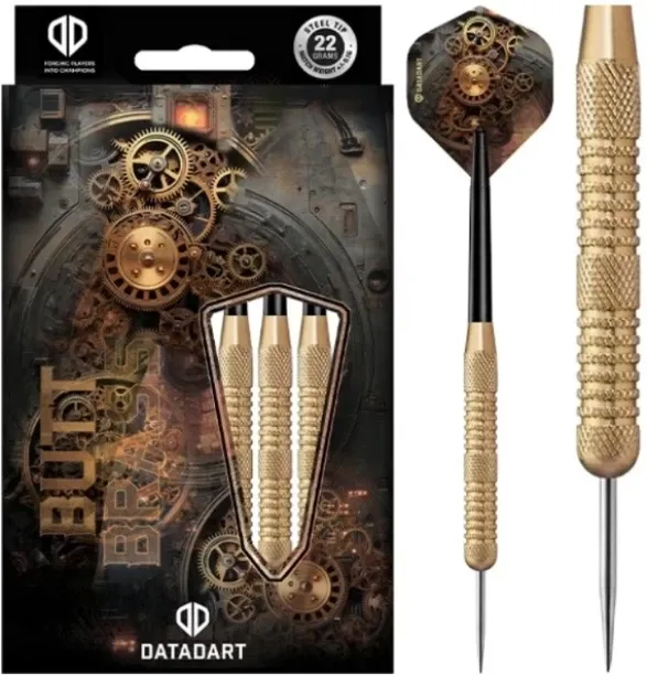 Datadart Multipack Steel Tip Butt Brass Darts - 18g Steel Tip Dart