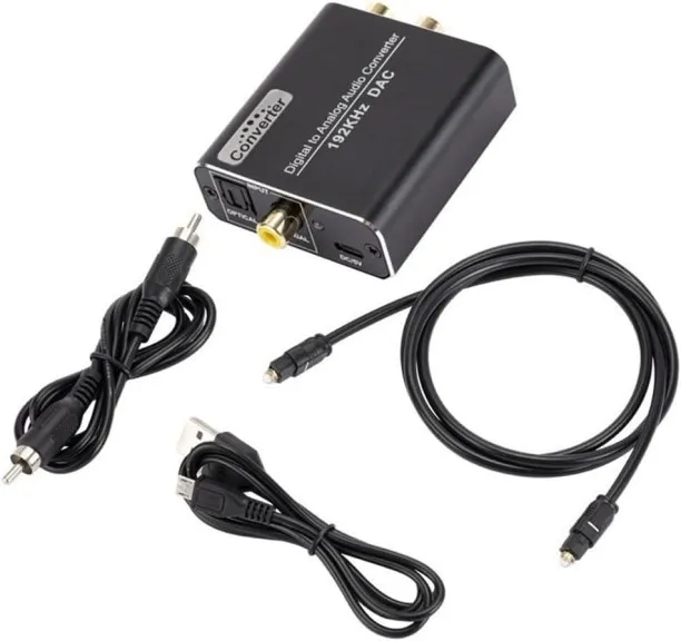 Proven concepts 3.5mm Jack To 2 RCA Male 1 m Digital to Analog Audio Converter 192Khz DAC