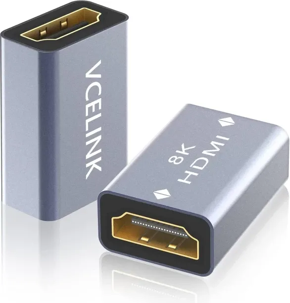 Chengxixi 1 m HDMI Coupler 8K, HDMI 2.1 Female to Female Extension Adapter to Extend 2 Short Cables…