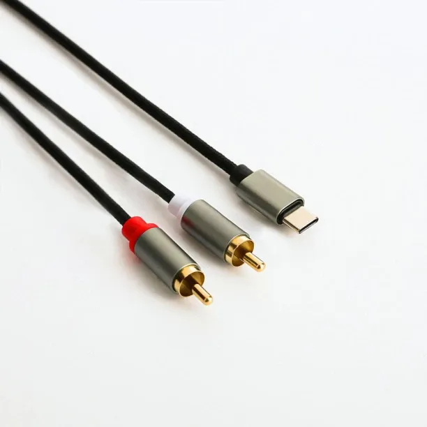 Solala 1 m 8 sets of audio cables of type-C, 3.5mm to 2RCA flower-shaped audio cables of type-C con…
