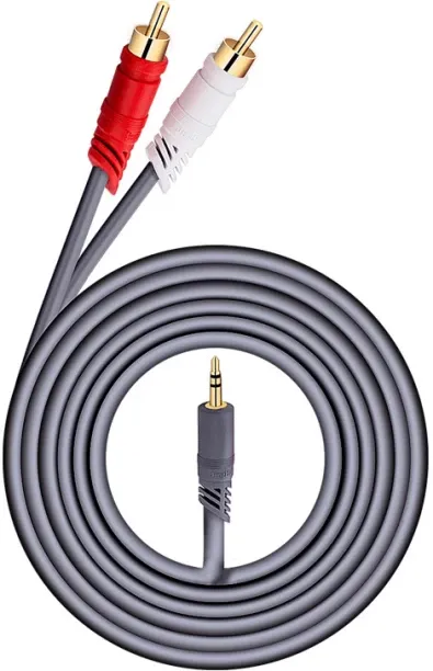 Solala 3 m 5 audio cables, 3.5mm audio cable, 3.5-pin connector to 2RCA game console audio connecti…