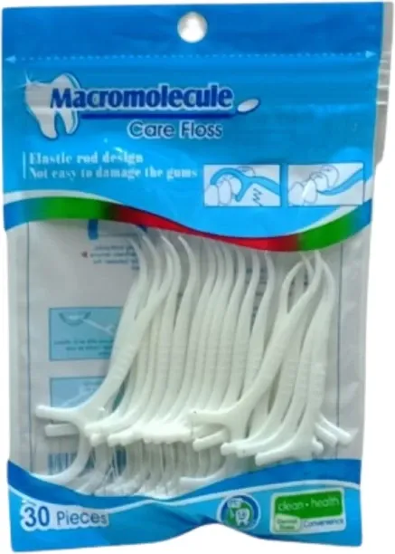 Macromolecule Care 30pcs Dental Floss Dental Floss-Toothpick