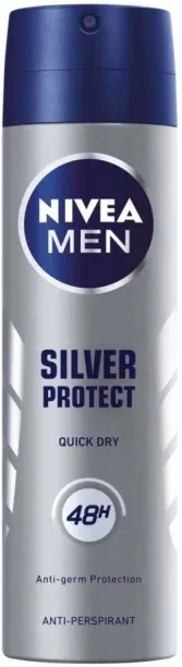 Nivea Silver Protect Quick Dry Deodorant Spray  -  For Men