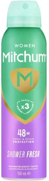 Mitchum Aerosol Shower Fresh Deodorant Spray  -  For Women