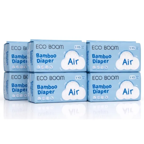 Eco Boom Air Bamboo Baby Nappies Tape Diapers - 1
