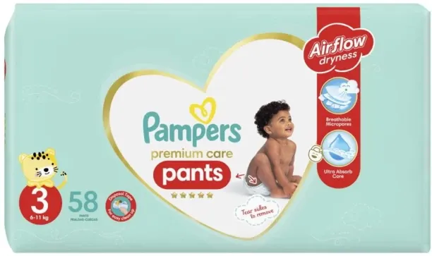 Pampers Premium Care Air Flow Dryness Pant Diapers - 3