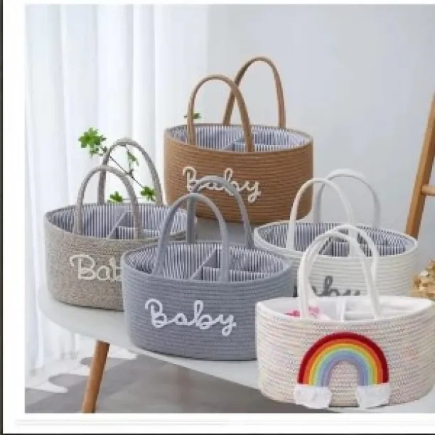 GENERIC Baby Nappy Caddy – Hard FABRIC Hard Fabric