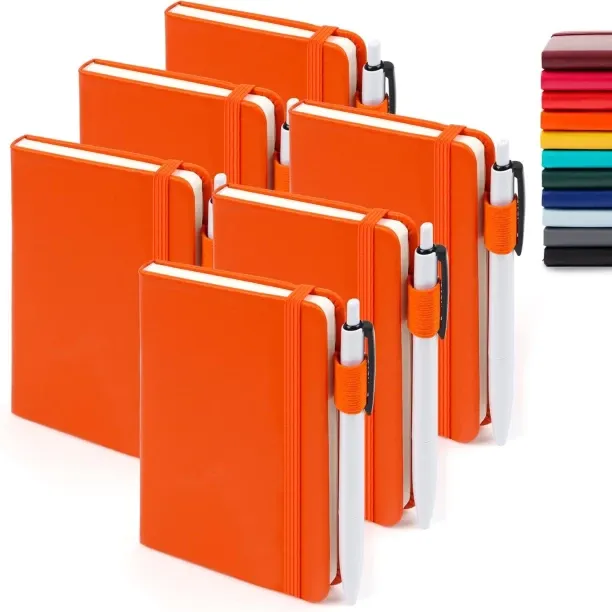 Hi Pansy 6 Pack Pocket Mini Notebooks Bulk, Small Cute Memo Notepads Hardcover College Ruled Lined …
