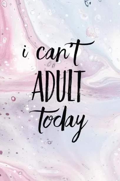 Hi Pansy Can't Adult Today, For note taking, Personal Note Book, 120 pages, 8.5x11, Gift Regular No…