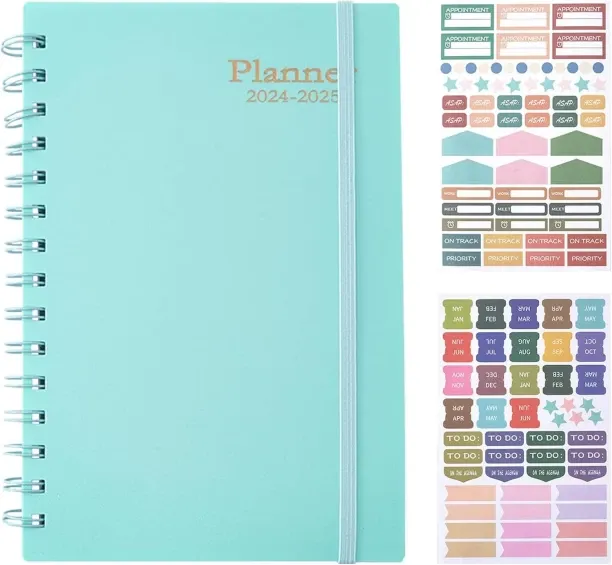 Hi Pansy 2024-2025 Planner, 18-Month Day Large Planner A5 Spiral Planner Notepads, Daily, Weekly & …
