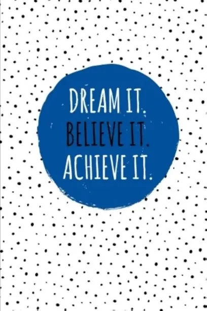 Hi Pansy Dream It. Believe It. Achieve It.: 100 Lined Pages, Daily Notebook, Journal, Diary, Royal …