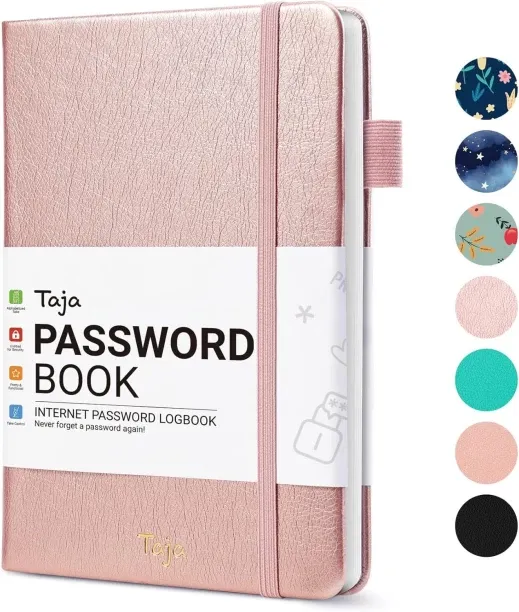 Hi Pansy Password Keeper Book with Alphabetical Tabs,Small Password Books for Seniors, Password Not…