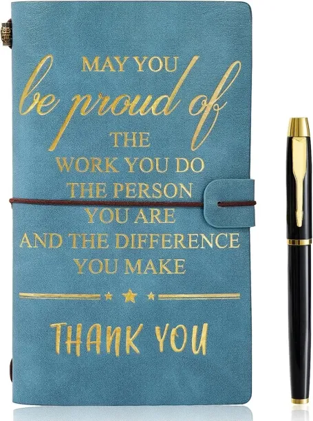 Hi Pansy May You be Proud of the work You Do Leather Journal & Pen Set Employee Appreciation Gift T…