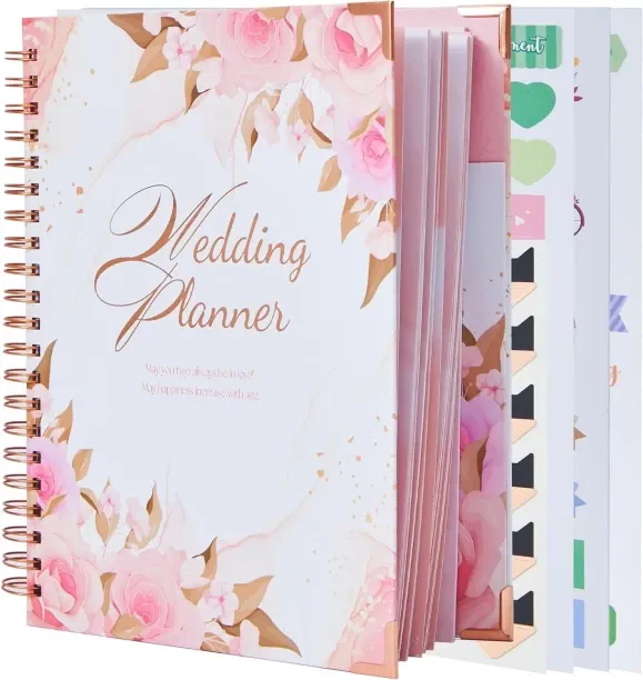 Hi Pansy Wedding Planner Book and Organizer - Your Best Day Wedding Countdown Calendar for Bride, E…