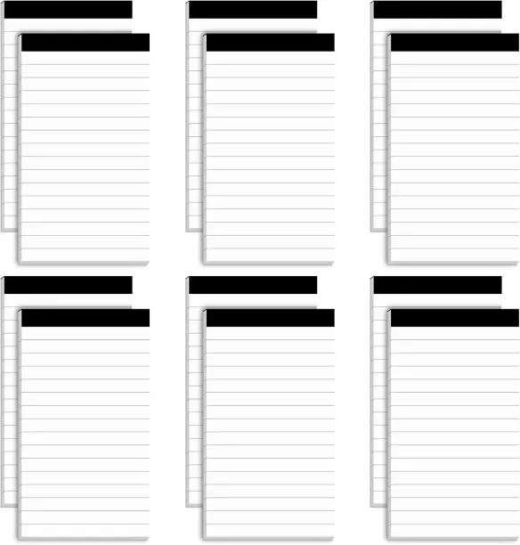 Hi Pansy 12 Pack Note Pads Refills 3 x 5 Inch Memo Pads Writing Pads, Pocket White Small Notepads S…