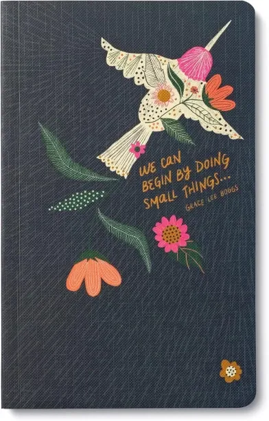 Hi Pansy Softcover Journal - We can begin by doing small things. – A Write Now Journal with 128 Lin…