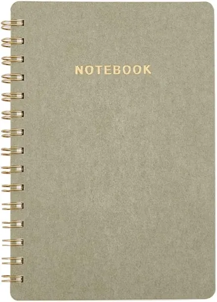 Hi Pansy EcoFriendly Spiral Notebook, Washable Kraft Paper,Soft Cover Business Journal with Double …