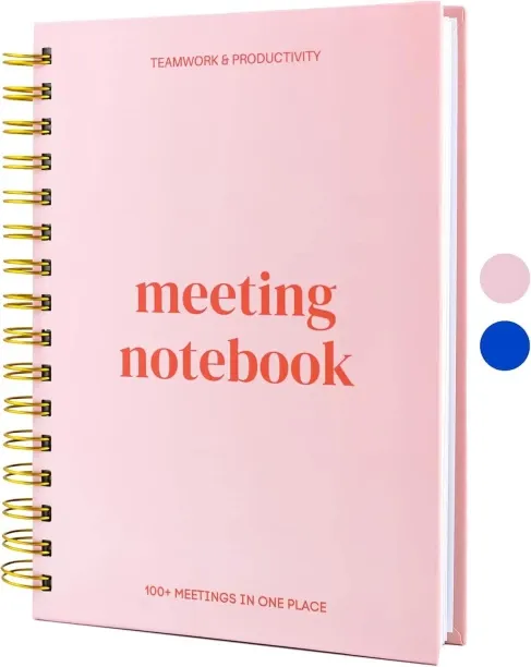 Hi Pansy Meeting Notebook for Work Organization Regular Notebook Single