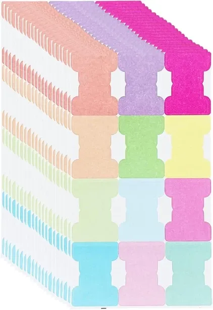 Hi Pansy Sticky Index Tabs 20 Sheets in 12 Colors, Writable Sticky Notes Flags Paper Blank Monthly …
