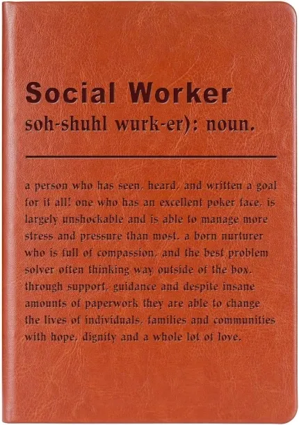 Hi Pansy Social Worker Gift Social Worker Quote Leather Journal Notebook Social Work Appreciation G…