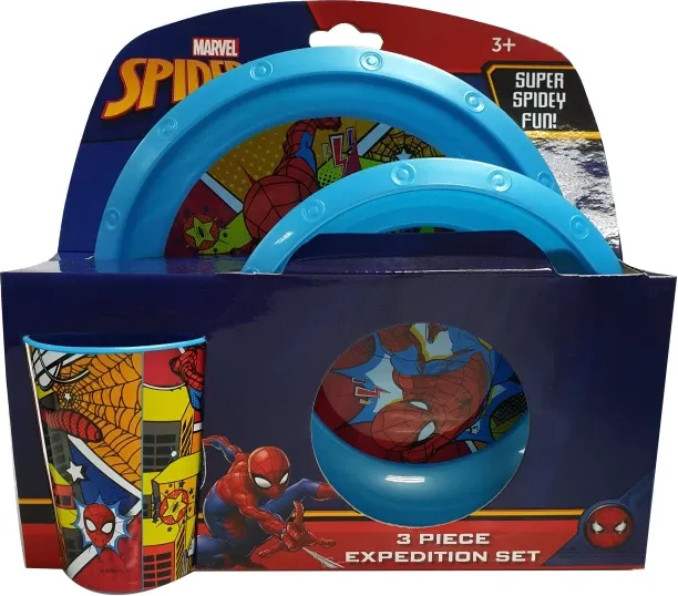 Spiderman Plastic LCY-83787 Dinner Set