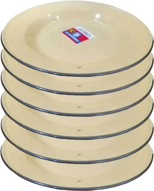 kango Pack of 6 Aluminium PLATES Dinner Set